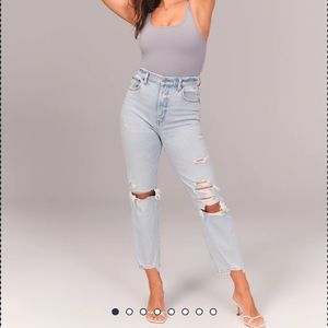 💜Abercrombie💜Ultra High Straight Ankle Jeans